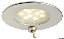 Atria LED spotlight satin færdig m / switch